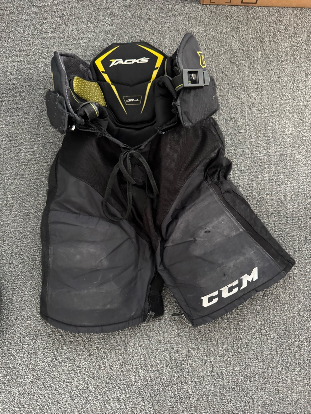 CCM Black and Yellow Tacks Protective Hockey Girdle